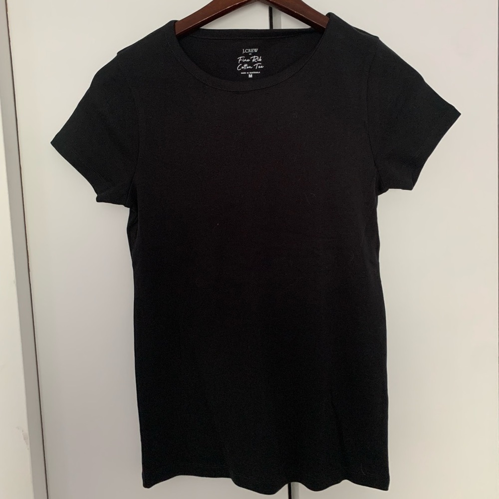 J. Crew Fine Rib Cotton Tee